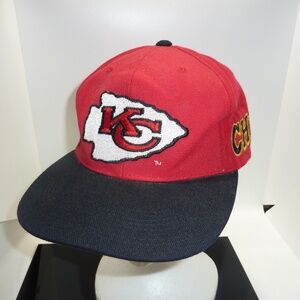 Vtg Rare Kansas City Chiefs  Sports Specialties Side Wave Snapback Hat NFL